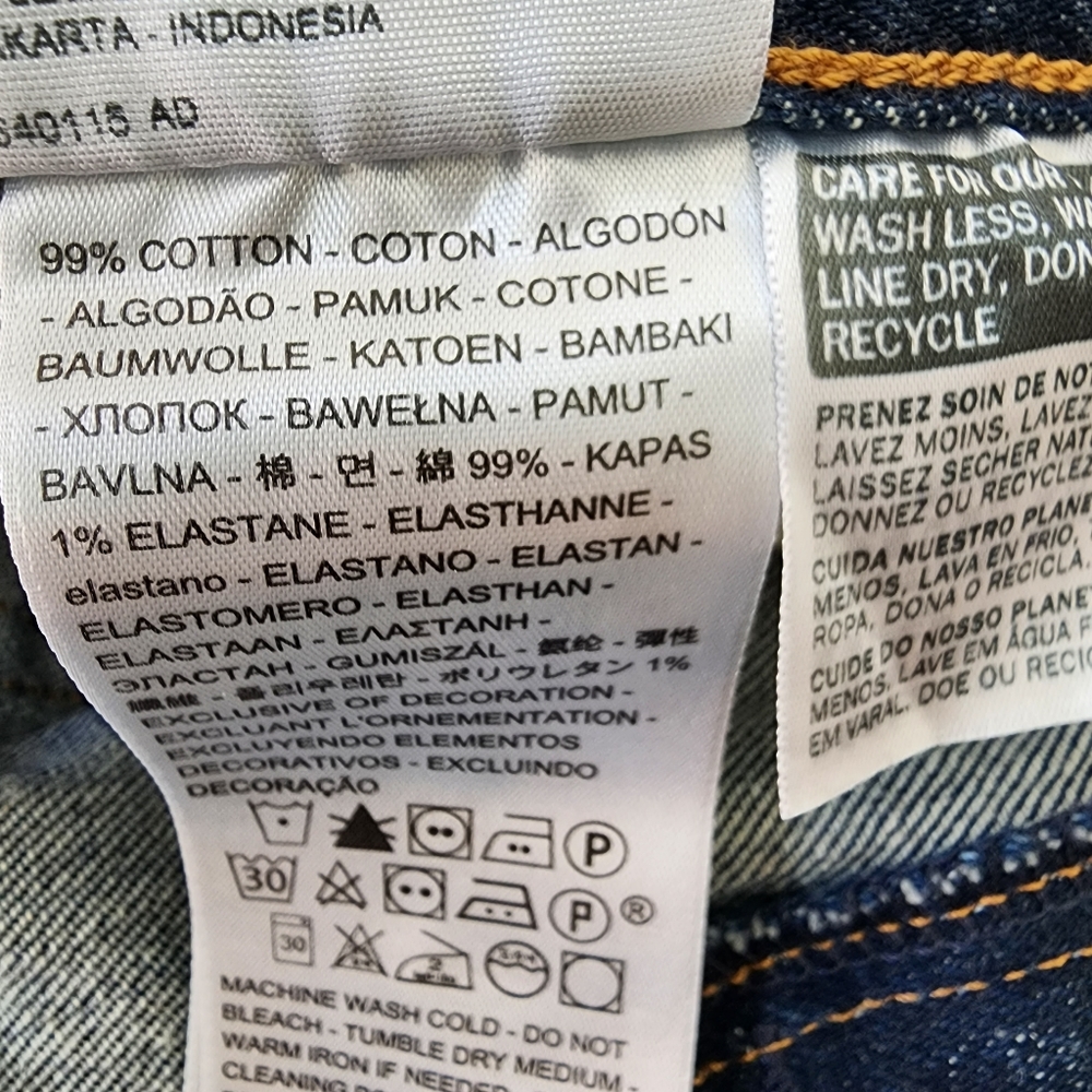 Levi's Wedgie High Rise Premium Denim Jeans in Authentic Favorite Sz 27 NWT - Picture 13 of 15